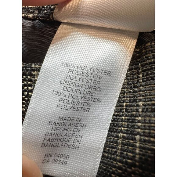 Jones Studio Women's Tweed Pencil Skirt Flat Front Size 24W Tan Back Slit Zip - Picture 5 of 11